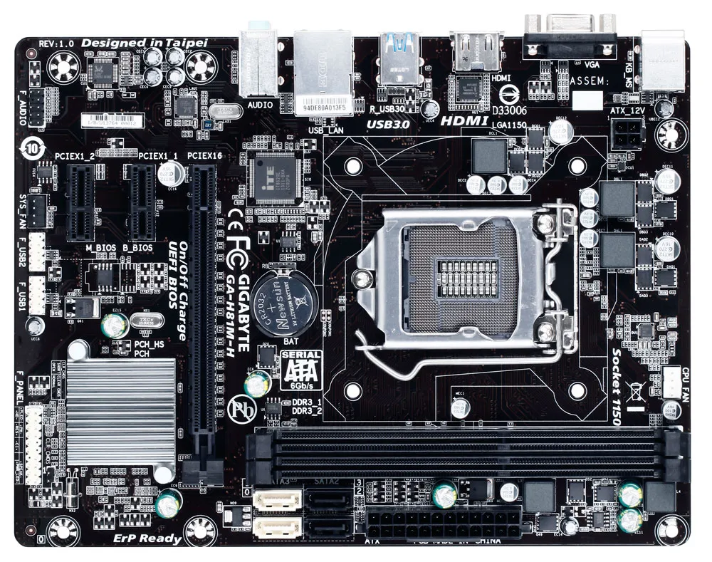 MOTHER GIGABYTE GA-H81M-H C/I5-4440 C/8GB - Imagen 2
